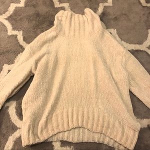 Cynthia rowley chenille cream sweater